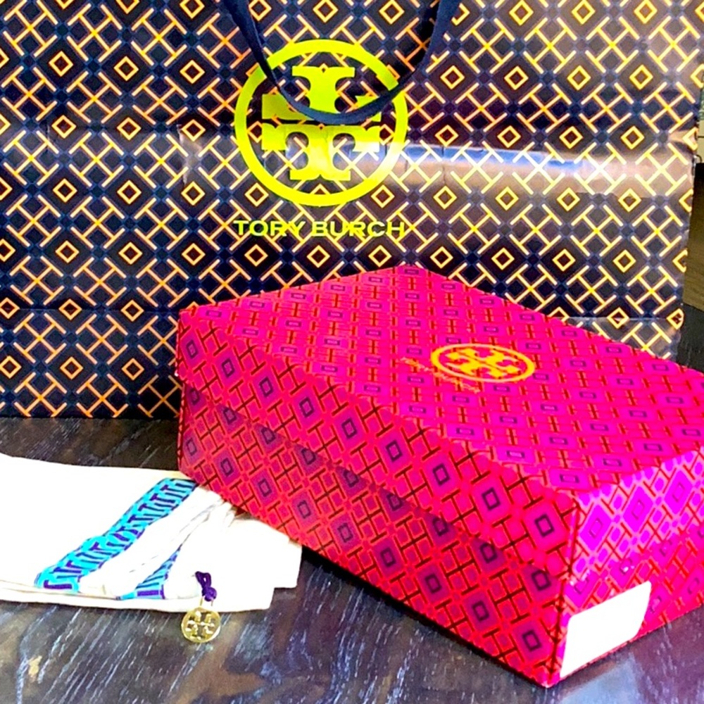 Tory Burch Dust Bag, Shoe Box and Shopping Bag